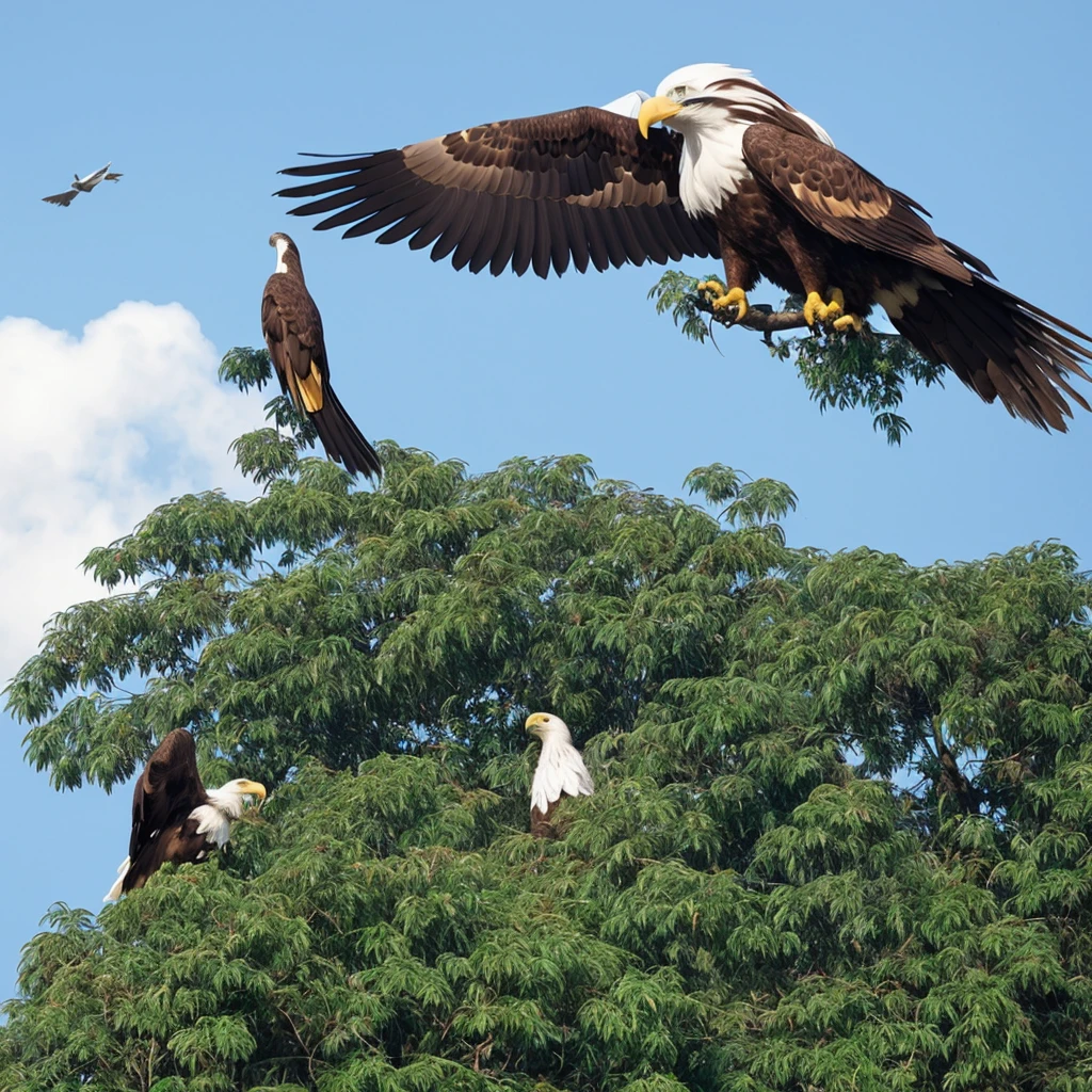 make a bird like eagle call garuda for indonesia indenpence day
