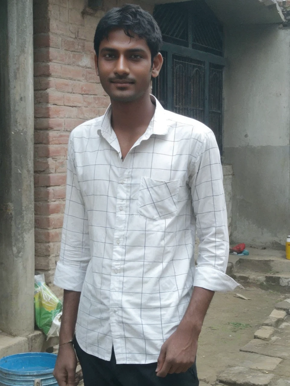 Make a brahmcharya boy photo simple