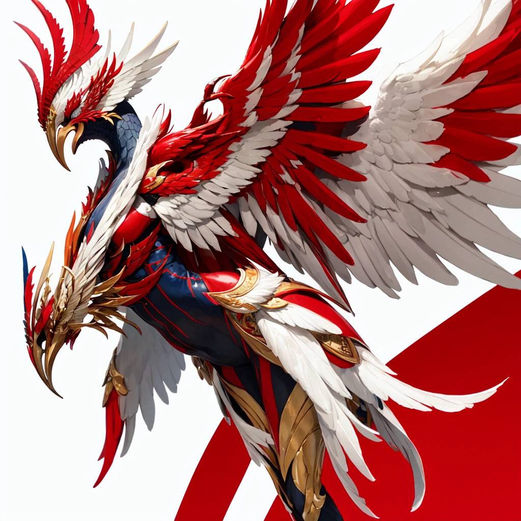 garuda with red white background