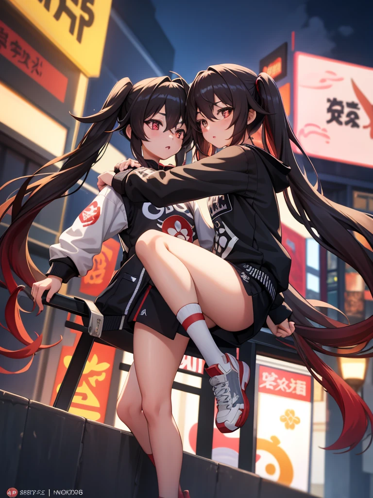 (Masterpiece, Best Quality:1.3), 1Boy, 1Girl, ass, Bearhug, pectorals, covered_nipplestits, separation_sleeve, hetero, pit_eyes, Interspecies, larger_pectorals, multicolored_heads, Muscular, Muscular_femele, no_footwear, viola_heads, red_heads, thigh thighs, torn_clothed, torn_Legwear, Two-Tone_heads, wrestling, wrestling_rings