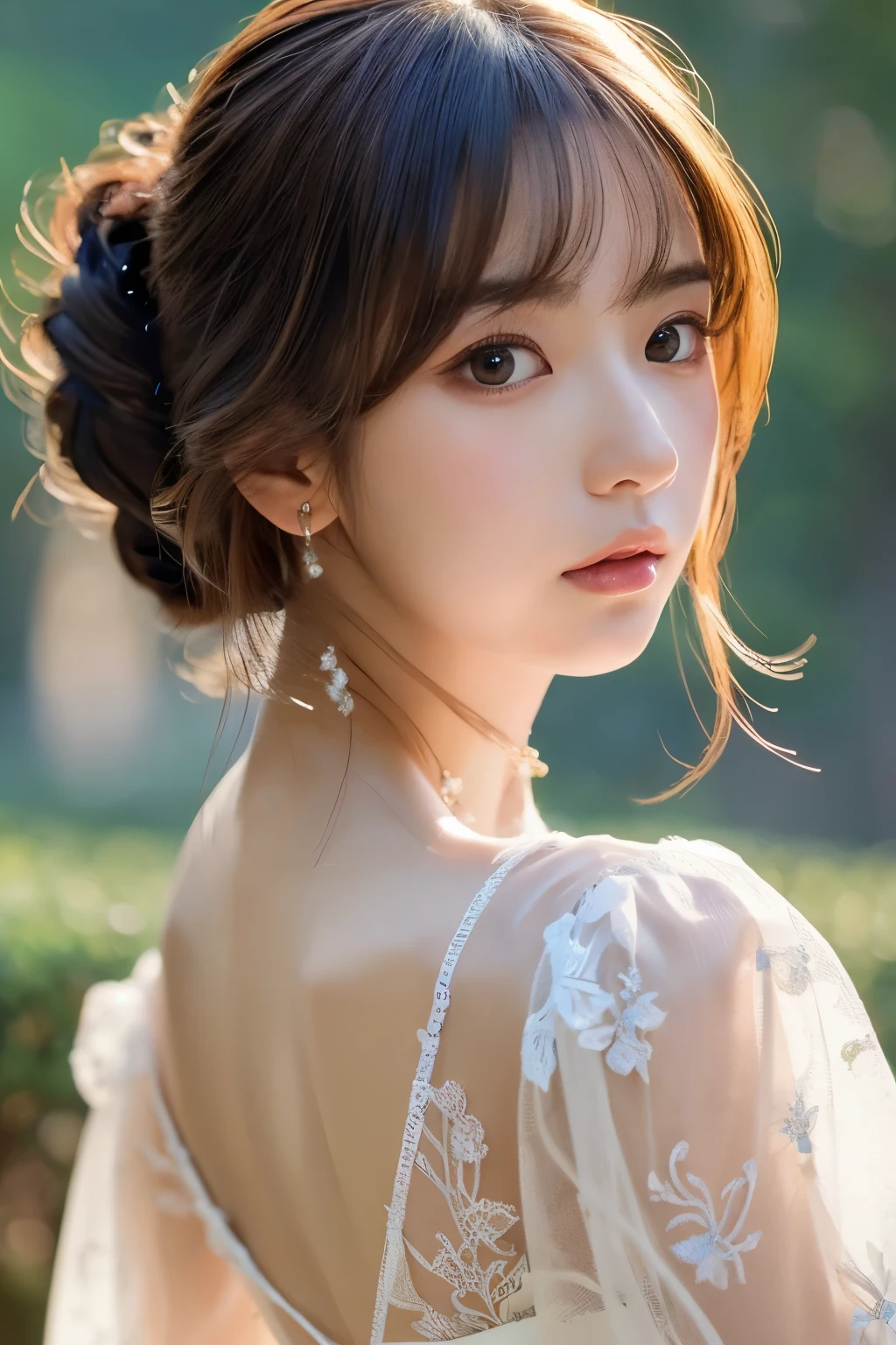 Focus on people。Create and express the best shining composition of the person in a realistic way。((masterpiece))、(((top-quality)))、((ultra-detailliert))、(A hyper-realistic)、(highly detailed CGillustration)、(extremely delicate and beautiful)、Girl a masterpiece、top-quality、Realistic skin feeling、Realistic fabric、We will introduce a realist illustration focusing on the center front of girls with realistic and ultra-detailed eyes.。This is the absolute rule, and the following sentence expresses the image quality。 The greatest painter in human history meets an unparalleled beauty、It is the greatest masterpiece in the history of the Inuiku Ichigo, which depicts the most beautiful figure of a lifetime.。 Create stunning anime artwork that is currently trending on seaStation、Introducing exquisite beauty and seductive aesthetics。