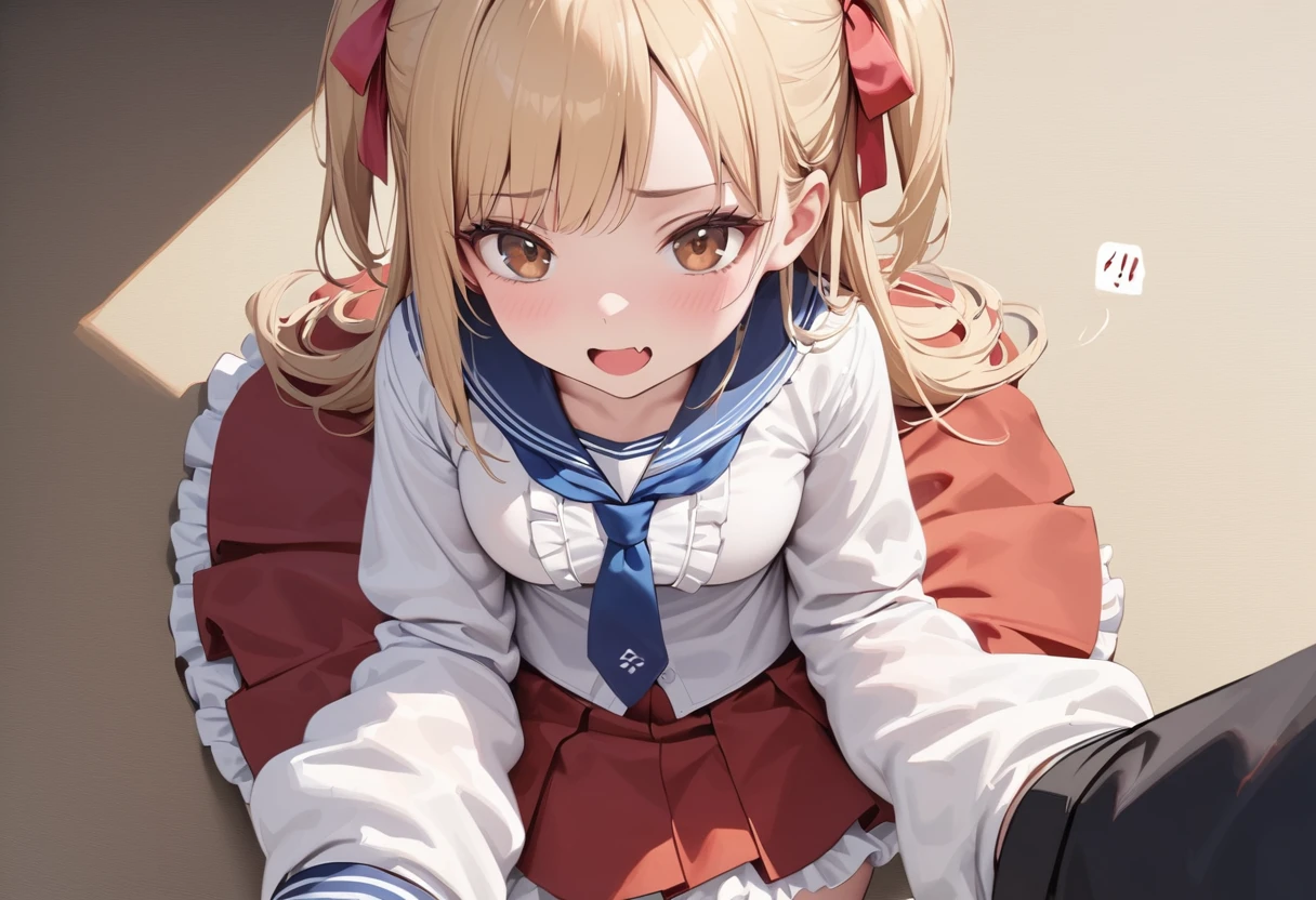(Lots of heart marks:1.3)、( having sex:1.3)、(A girl rides a guy perfectly:1.3)、(eyes half closed:1.3)、(smile:1.3)、(Big tears:1.3)、(Drooling from the mouth:1.2)、(The body shakes violently)、8k resolution、 masterpiece、((highest quality))、Anatomically correct、(My whole body is wet:1.3)、(Long chain collar)、(Sticking out tongue)、(Flower Hair Ornaments)、(High School Uniform:1.3)、(Blue hat)、((Hasselblad Photos))、[:(Detailed face:1.2):0.2]