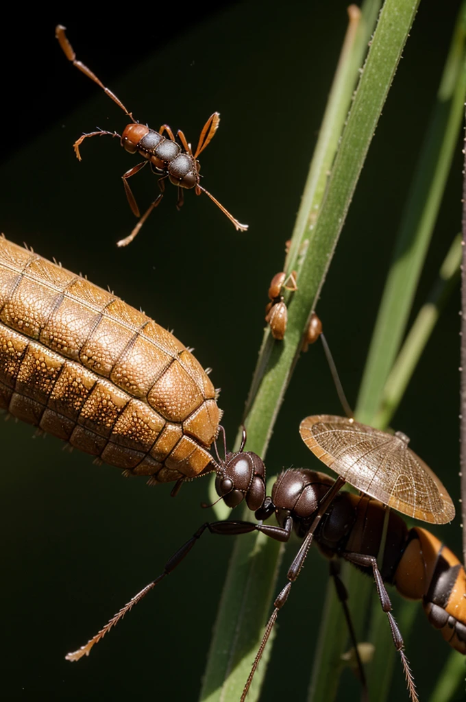 An industrious ant named and a carefree grasshopper.