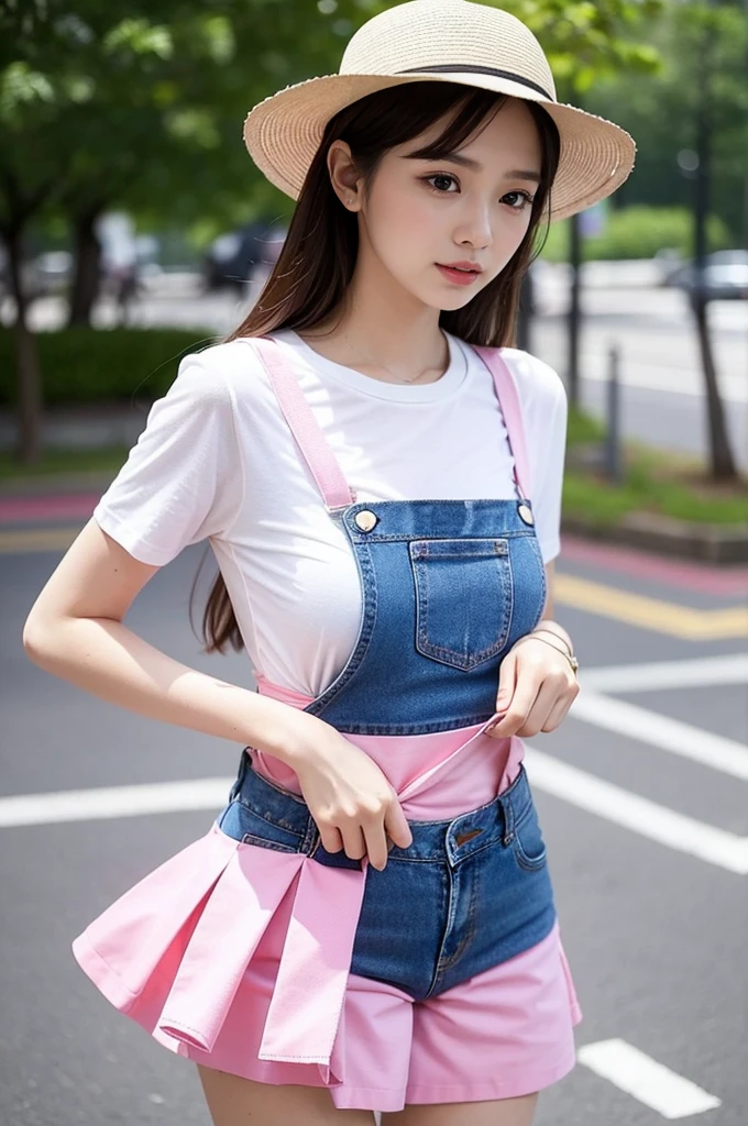 Summer pink series fashion wear,Can show freshness、Vitality and youthfulness。Here are some suggestions for dressing in the pink series:
Pink dress:Choose a pink dress,Can be cotton or chiffon fabric,Soft and breathable。You can choose styles with lace or ruffles.,Increase the feminine temperament。
Pink top+White shorts/skirt:粉色的上衣搭配White shorts或skirt,It can show the freshness of summer,Lively and cute。You can choose a top with small patterns or bows.,Add fun。
Pink T-shirt+jeans:简单的Pink T-shirt搭配jeans,A good choice for daily wear。You can choose a loose T-shirt,搭配紧身jeans,Show casual and fashionable style。
Pink shirt+Khaki slacks:粉嫩色的衬衫搭配Khaki slacks,Suitable for office or slightly formal occasions。Shirts can be made of glossy fabrics,Increase fashion sense。
Pink sun protection shirt+Suspender Skirt:Summer sun protection shirts can be chosen in pink colors,内搭一件Suspender Skirt,Sun protection and fashion。Suspender Skirt可以选择碎花或纯色的,与Pink sun protection shirt形成对比。
Pink accessories:If you are worried that the whole body pink is too sweet,You can choose pink accessories,Such as bags、Shoes or hats,As the finishing touch of the overall outfit。