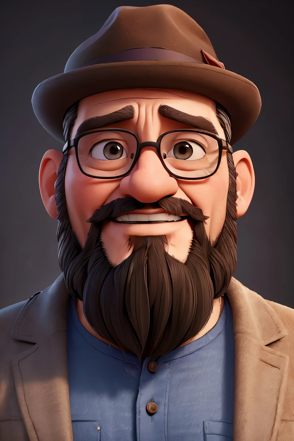 there is a man with a beard and a hat on, kerem beyit, by Arik Brauer, highly realistic digital art, realistic digital painting, by Grzegorz Rutkowski, photorealistic digital painting, old man portrait, stunning portrait, ultra realistic digital painting, ultra detailed portrait, hyper realistic digital painting, by Artur Tarnowski