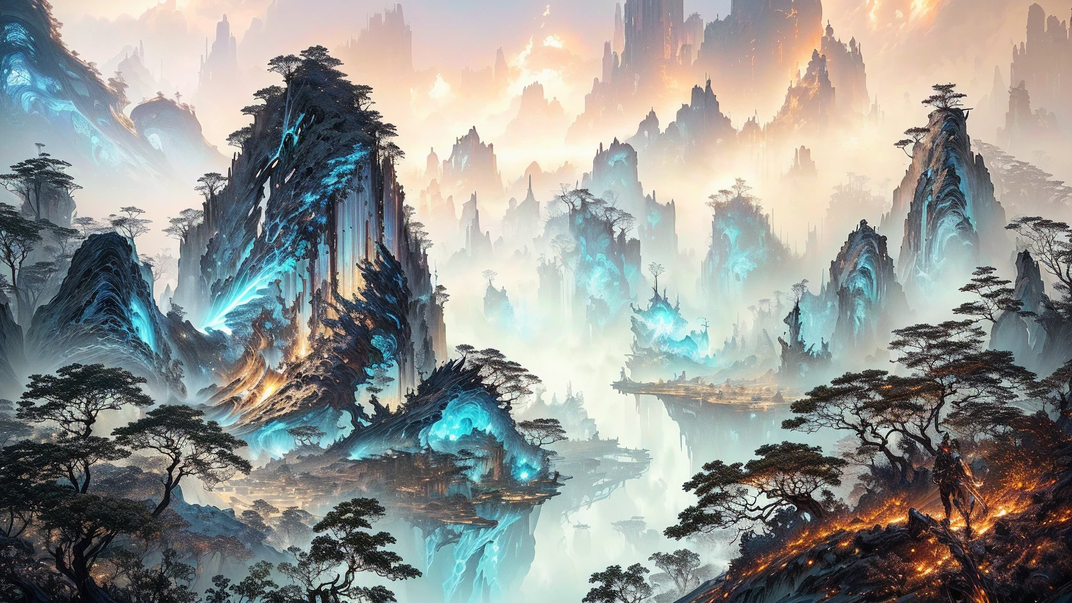 masterpiece, best quality, (extremely detailed CG unity 8k wallpaper), (best quality), (best illustration), (best shadow), absurdres, realistic lighting, (Abyss), beautiful detailed glow, art by PeterMohrBacher,