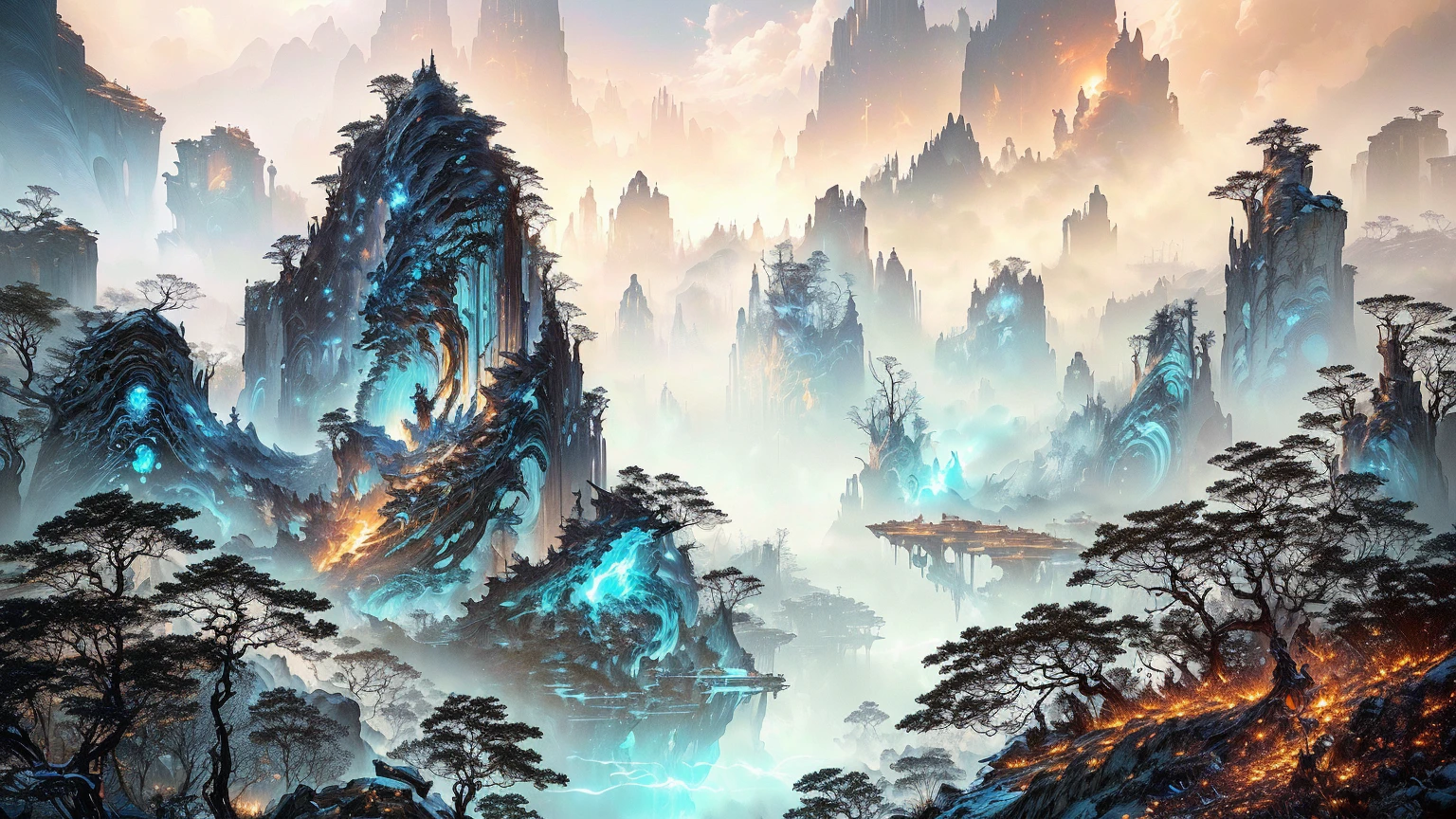 masterpiece, best quality, (extremely detailed CG unity 8k wallpaper), (best quality), (best illustration), (best shadow), absurdres, realistic lighting, (Abyss), beautiful detailed glow, art by PeterMohrBacher,