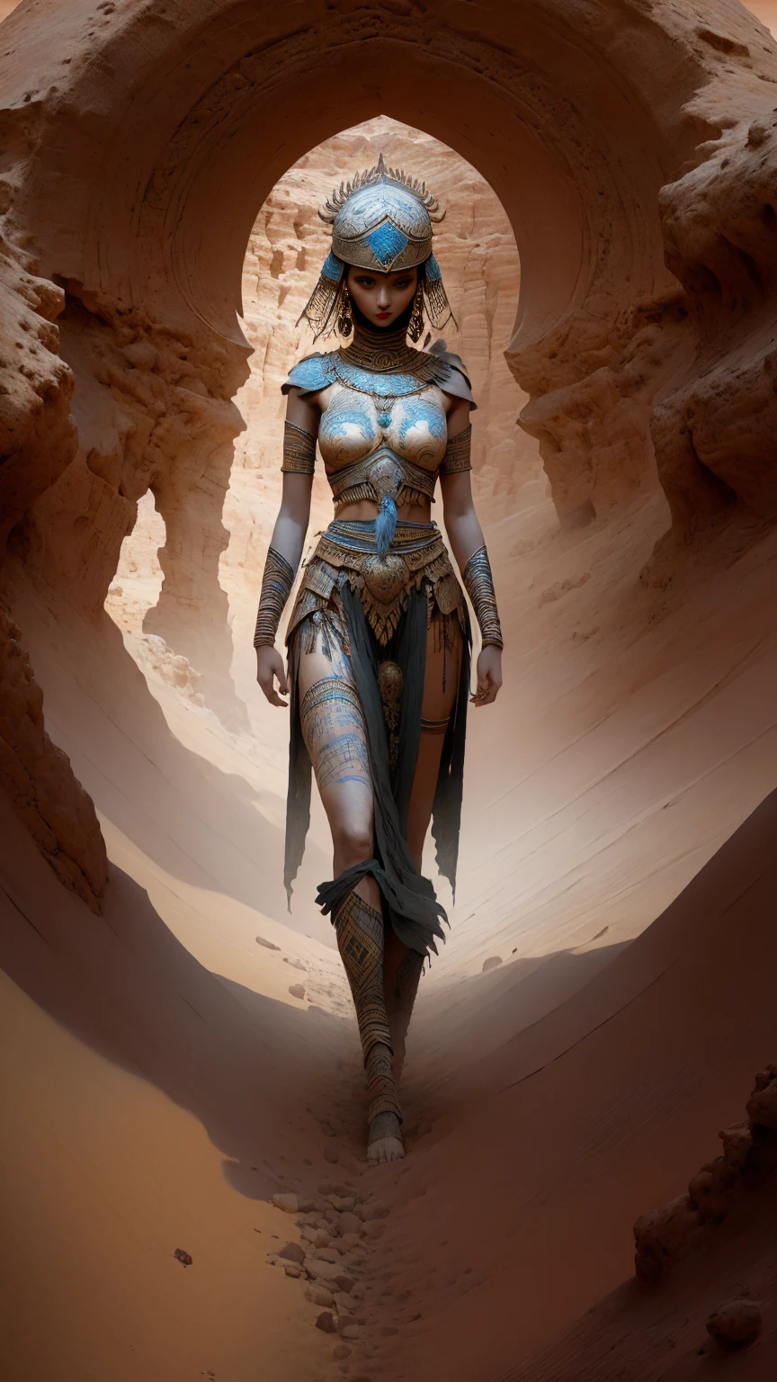 plano general, whole body, Bloom, monochrome, ink sketch,((1 desert princess, arabic clothing dynamic action pose:1.5)), fighting stance, looking at the viewer, desert background:1.2)HD,8k, (raw photo, Best Quality, Masterpiece, photorealistic, of the highest quality, Maximum image quality, high resolution, 8k, HD:1.2), vibrant,ethereal lighting,sharp focus,ultra detailed,((Extremely detailed 8k unified CG wallpaper)), surreal and dreamlike textures,magical and mysterious essence,unexplored and undiscovered wonders,sculptural and abstract elements,transcendent composition, visual effects, photorealistic, digital composition master class