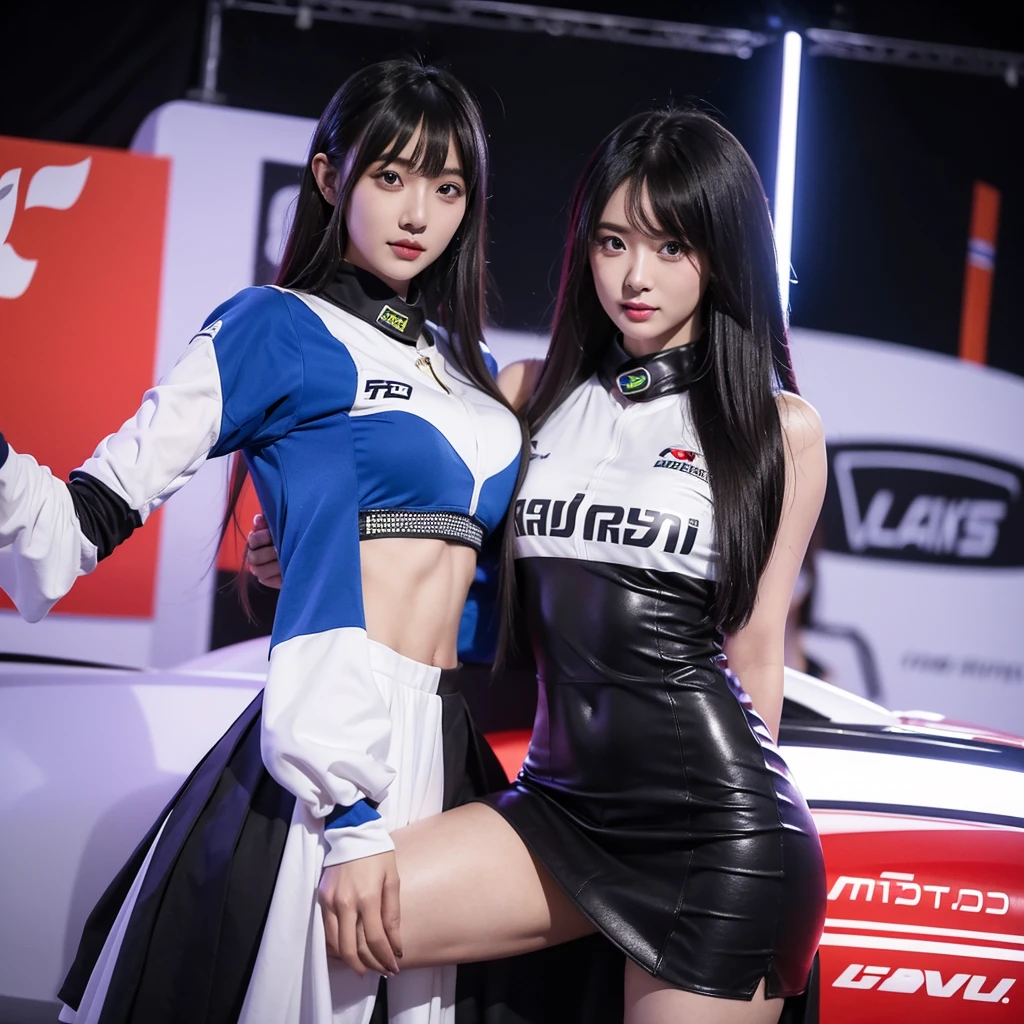 Cool woman、Colorful costumes、F1 Driver Cosplay、Colorful costumes、Clothing with company logo、Grid Girlsのカラフルで派手な衣装、Grid Girls、Perfect Face、Paddock Girls、Harem、motor Show、tights、Bodycon Costumes、Grid Girls、Russia、Grid Girlsのコスプレ、belly on、Pleated skirt、Bodycon Costumes、Photographed in a sexyse
