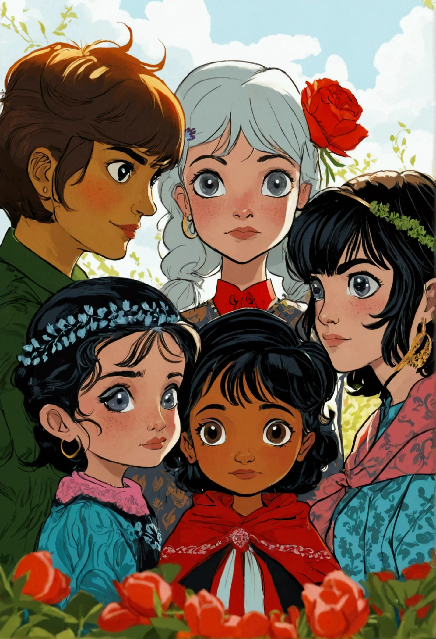 Comic of In the town of Esperanza, Sofia fought for the civil and political rights of abused children. The Ramírez family demanded their social rights, economic and cultural to have a decent life. A group of people defended the rights of solidarity or people to protect the environment.
Together, demonstrated how three generations of human rights are essential to building a just and equitable society.