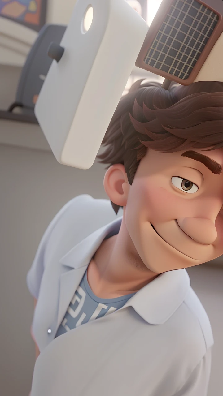 A man, A man and a woman in Disney Pixar style, high quality, Best Quality