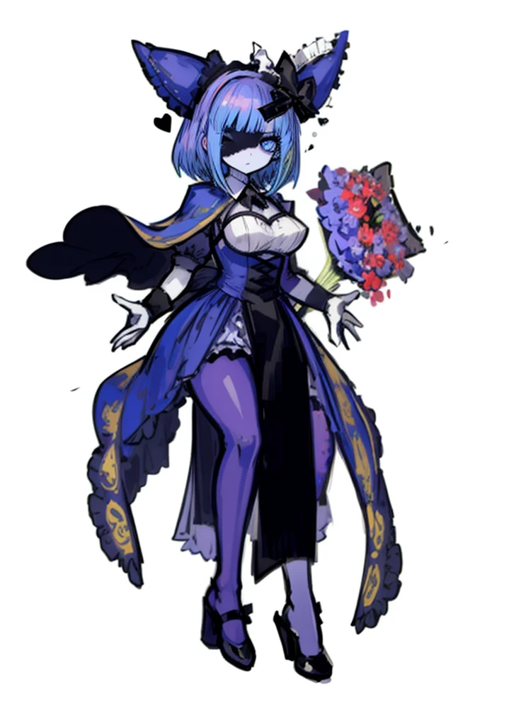 Male demon Centaur、Black long sleeved outfit、stomach、Mauve Skin、Purple hair、Yellow Eyes、Delicate face、Larger image