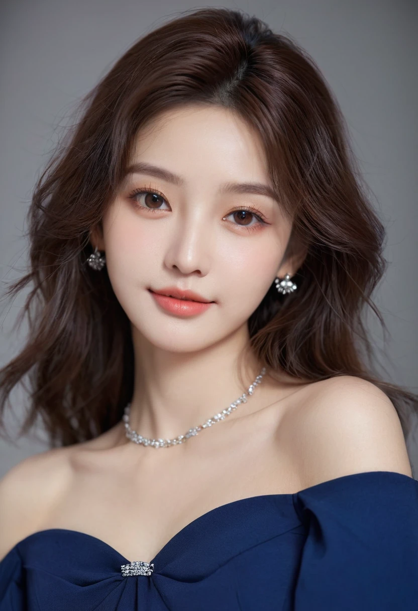 1 Girl, Off-shoulder, A faint smile, Glowing skin, best quality, masterpiece, (Reality:1.4)