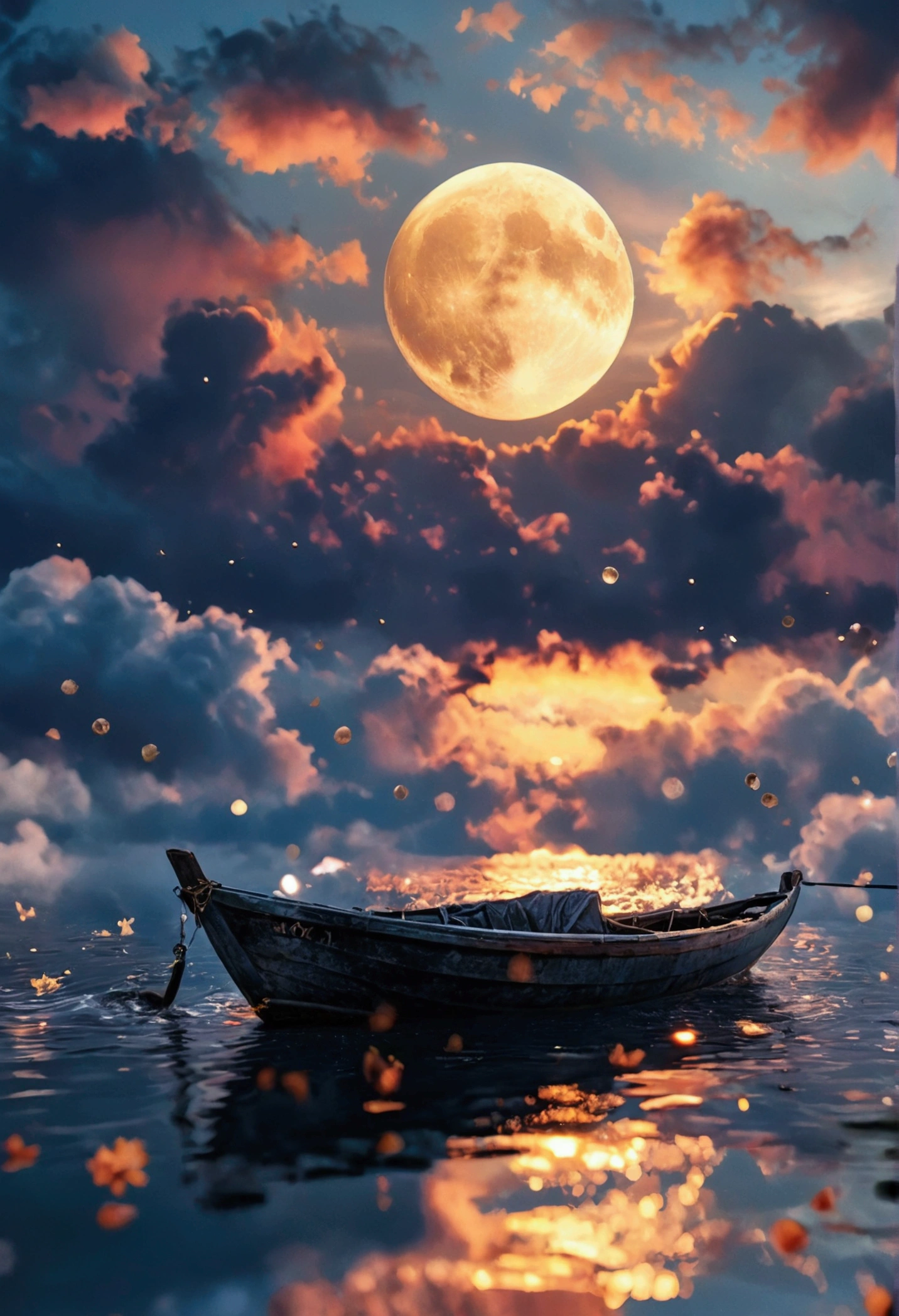 a beautiful  trying to catch the moon on a beautiful night, image ultra realistic