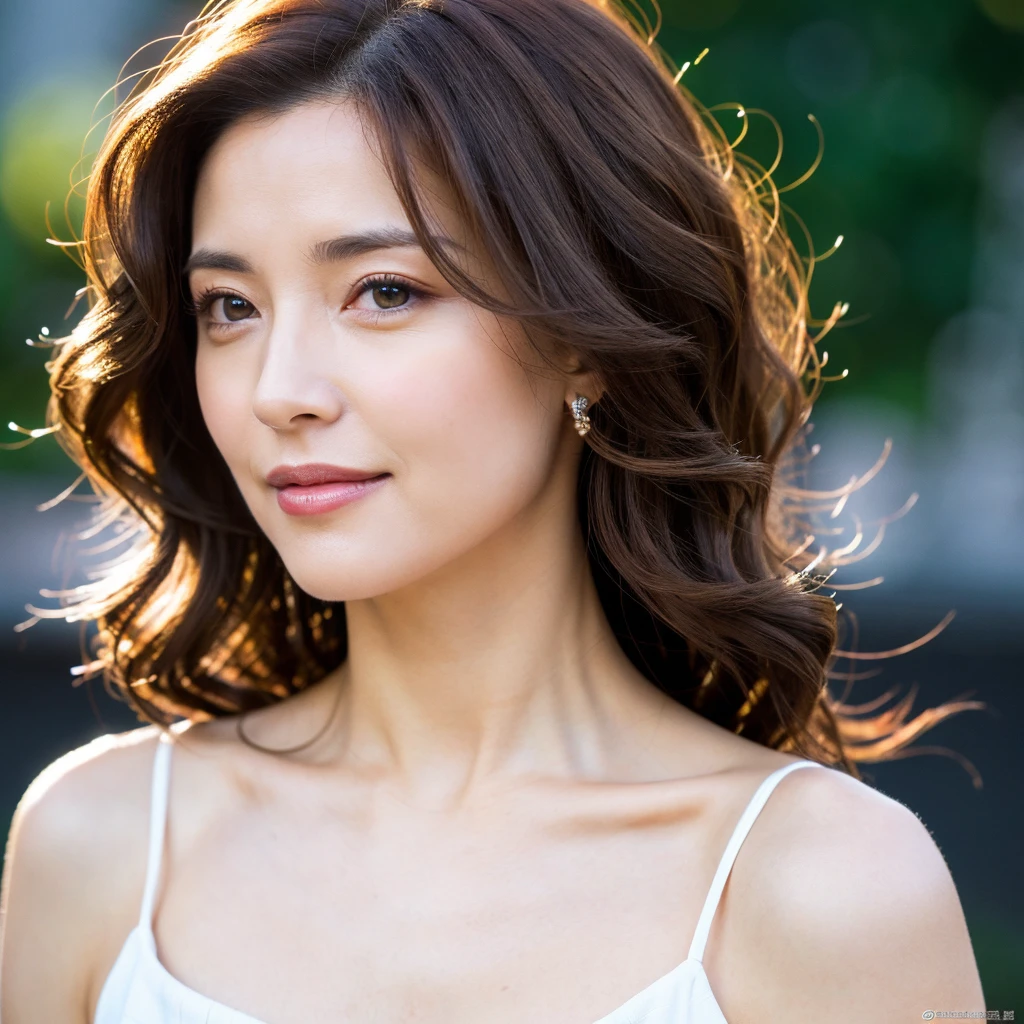 Beautiful mature woman with beautiful wavy long hair, Sexy Mature, Ultra-high resolution,(Realistic:1.4), ((Highest quality)), ((masterpiece)), (be familiar with),