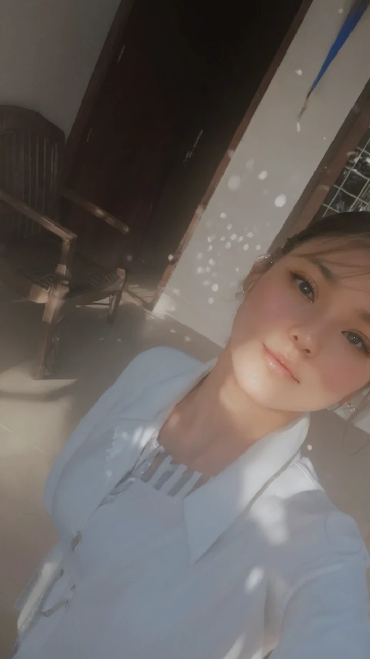 best qualityer, flawless face, hair blonde, Woman, appeared from Viviz's euna, big boobies, clear eyes