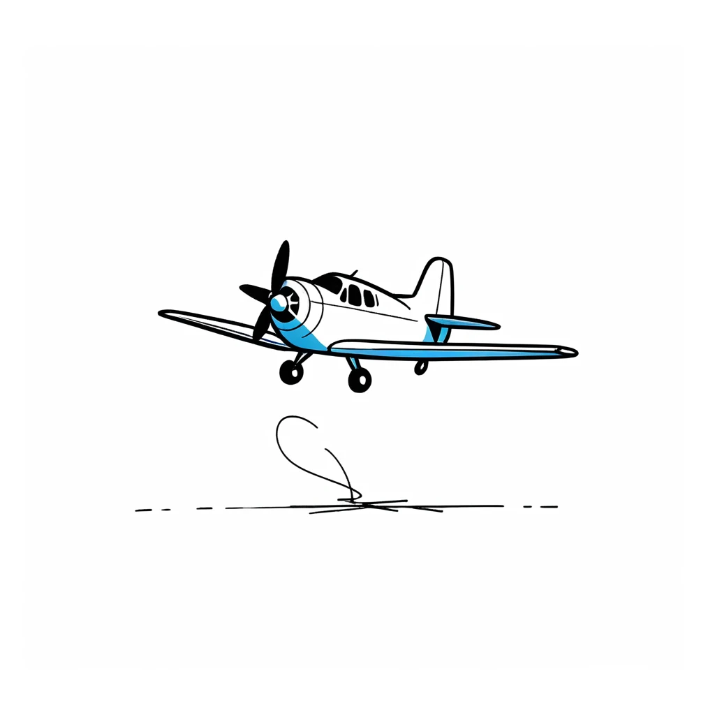 1 strange shape Mini plane only,simple,(white background:1.4),doodle,scribble,minimalism,diagrammatic drawing