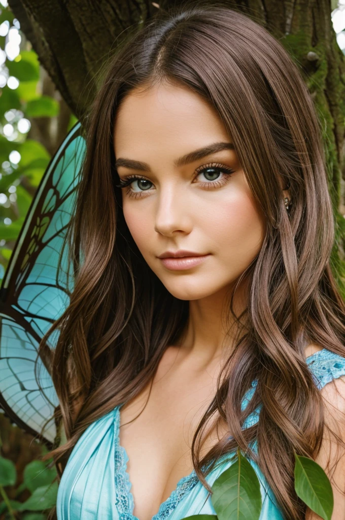 Face of a beautiful fairy lady