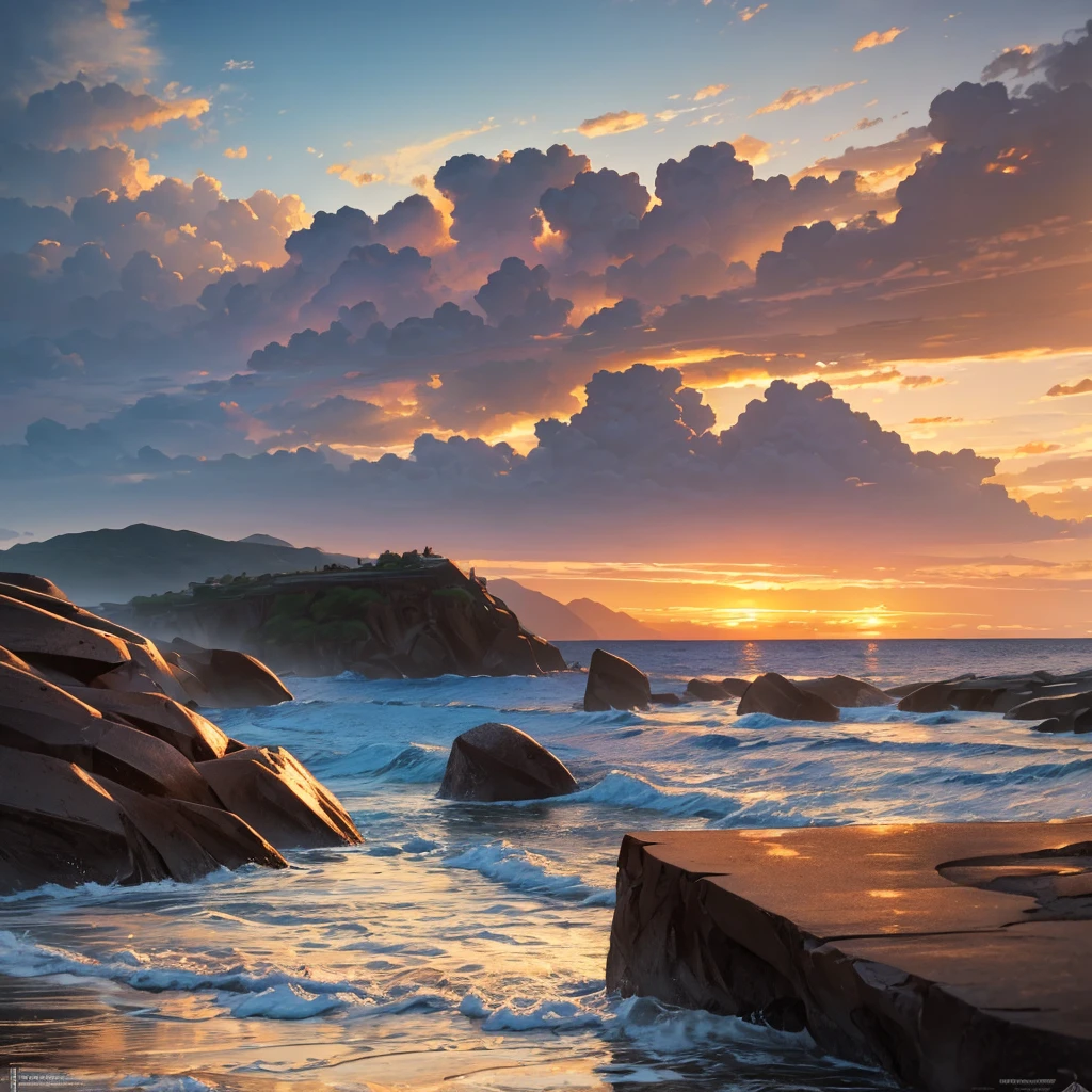 (masterpiece, best quality:1.2), ultra detailed, cinematic lighting, HDR, ilustration, landsape, sunrise, beach, impressive, chill, inspirational,
No people needed