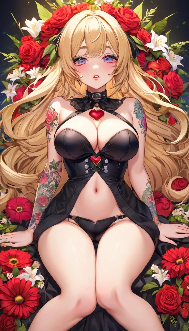 {{{{{16k}}}}}, {{{{{transforming a Hermaphroditic nudity girl with a strong long cock into her facial rank to the SSS rank of top-notch pretty actresses, She is laid on an coffin of flowers bouquets and her body becomes more curvy, she grew a robust cock, As the tattoos increase her waist and underbust get thinner, her breasts get even bigger, her cleavage gets deeper, and her crotch gets stronger cock, Her hair is replaced by a bang long glossy very Straight hair, A young girl was injected with more and more female hormones and Reproduce as underbust and topbust firmness lasciviousness 18-years-old nudity girl, Installed the brilliance of loving sex, The growing body is reproduced with sex-loving, sexy, thick vivid lips, The romantic look on her face when her too cute gaze she gives only to the one she loves, Her gasps echoing through the air, A full view of her cock, she sits up on her upper body, open up on her both kneess, She is fitted with a heart collar that puts people which transforms her into a cute once-in-a-millennium}}}}},{{Extremely detailed}},{{{{{integrated her head pure small, All the fat from her limbs and waist will move to her swinging tits and slender limbs, Enchanting Too thick and erotic lips, Her thickened lips shimmer with luster}}}}},{{{{{Her tattoos spread all over her body, She is tattooed with lewd flowers on her neck, arms, lower abdomen, thighs, Flower piercings are attached all over her body}}}}}