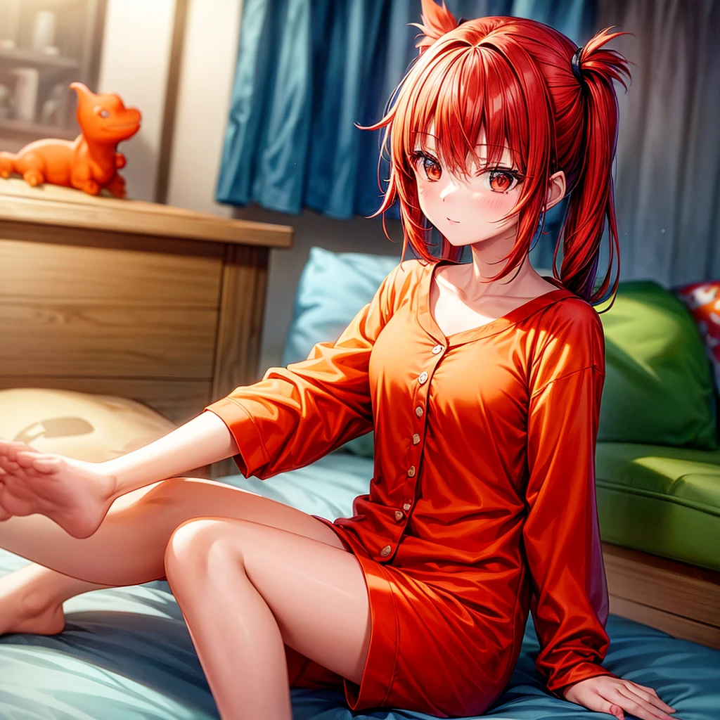Rias Gremory, sleeping on back, peeing the bed, pee gushing out from crotch, pee soaked pajamas