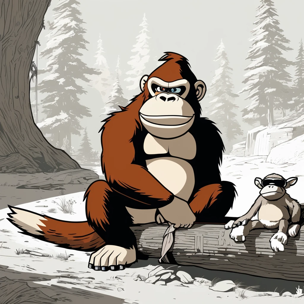 Groundhog next to monkey d luffy