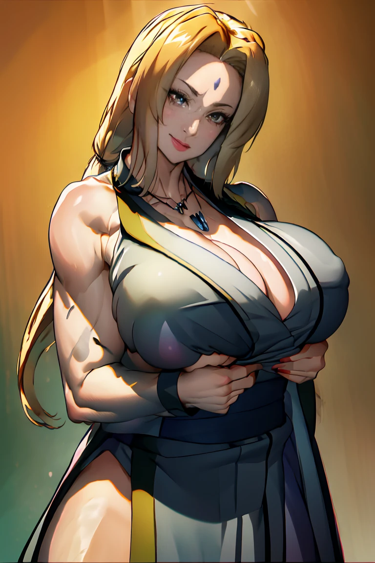 tsunade, big breasts, cleavage, clavicle,((Tsun costume)), (Tsun jacket), (Tsun Necklace), mature woman, fascinating look, looking at the viewer, Stand at the bar, indoors, daytime, (cowboy shot), (Extremely detailed, beautiful detailed face, masterpiece, beautiful detailed eyes, highest quality), huge breasts, ((Fascinating smile)), 超High resolution,4K,super detailed, photograph, 8K, HDR, High resolution, (disorganized:1.2), kodak portrait 400, film grain, blurred background, (bokeh:1.2), Lens flare, (vibrant_Farbe:1.2),Professional Photograph, (beautiful_face:1.5), ,(((Viewpoint 1.3))),((((My chest feels tight)))),