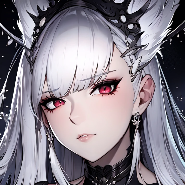 a close-up of a woman with white hair and a white mask, beautiful character painting, Guweiz, artwork in the style of guweiz, white haired deity, 由杨J, epic and exquisite character art, Stunning character art, por Fan Qi, por Wuzhun Shifan, guweiz on pixiv artstation