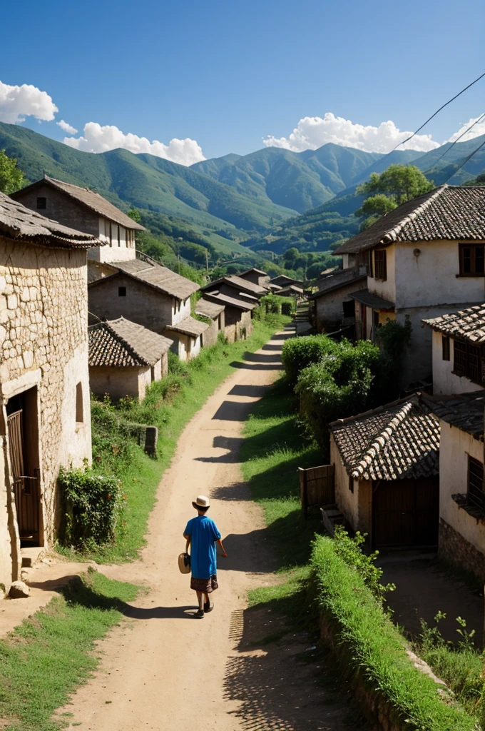 At a village