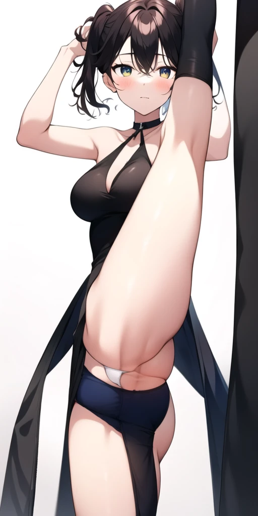 (masterpiece, best quality:1.2), 1 Girl, Solitary, Stand and split legs