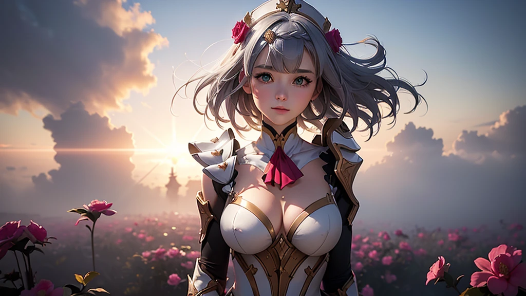 [Noelledef]:1.5,((Masterpiece,of the highest quality,Detailed images,Beautiful images))1.4(noel images、by bob、mondstadt、The wind blowandoble, Overall bright lighting、backlight、A fantastic atmosphere、thick fog)1.1(Beautiful body lines、beautiful neckline)


