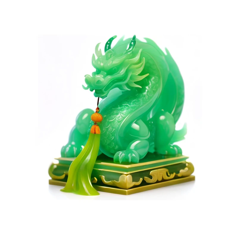   Chinese dragon fantasy, Jade Dragon Statue, smooth Chinese dragon, shui mo hua, jade sculpture,  ,Game Icon