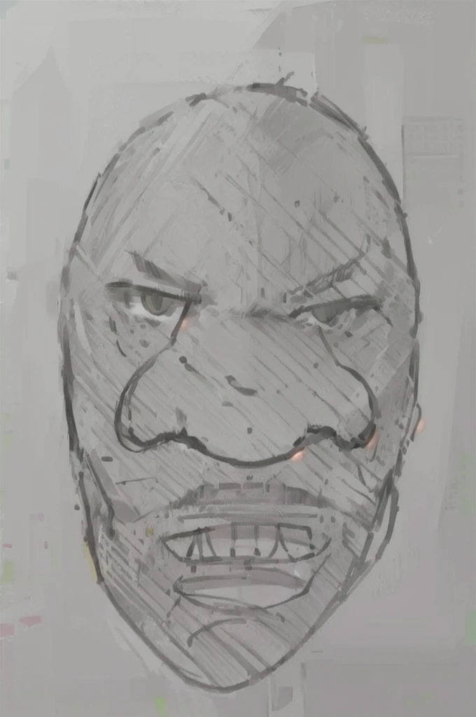 a drawing of a frowning face, Realistically proportioned face, brown-skinned man with a giant smile, face photo, police sketch, with detailed facial features, face sketch, portrait of a head, very very very detailed face, face of a human, realistic face, professional sketch, Cara de ahegao, symmetrical face concept art, face of a man
