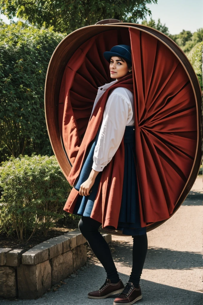 A person wearing a cockade
