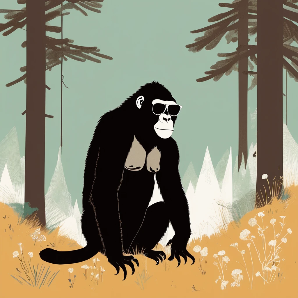 gorillaーlike , art by Sophie Roach , art by Jon Klassen , art by Michael Cho , art by Sophie Roach、sunglasses