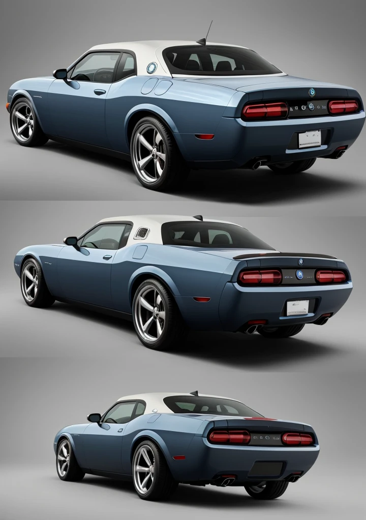 If we combine the design elements of a Pontiac GTO, Pontiac Solstice, Dodge Challenger, and BMW, we might get a car that looks like this:

- The overall shape and muscular lines of a Dodge Challenger
- The aggressive front grille and headlights of a Pontiac GTO
- The sleek, curved roofline and rear hatch of a Pontiac Solstice
- The grils of a BMW

The resulting car would be a high-performance, visually stunning vehicle with a unique blend of American muscle and European agility. It would likely have a powerful engine, precise handling, and a premium feel both inside and out!