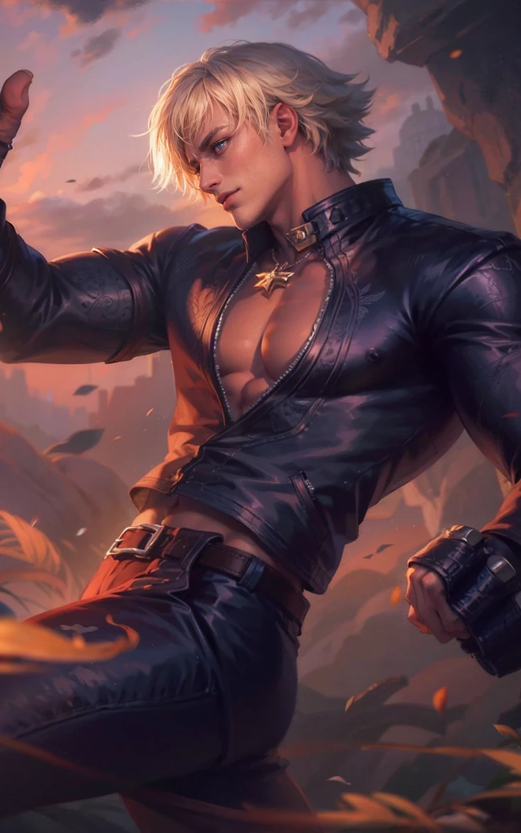 Best quality, masterpiece, detailed skin texture, detailed clothes texture, detailed face, super detail, 8k, intricate detail, 1 boy, The color doesn't change, Muscle guy, 1 guy