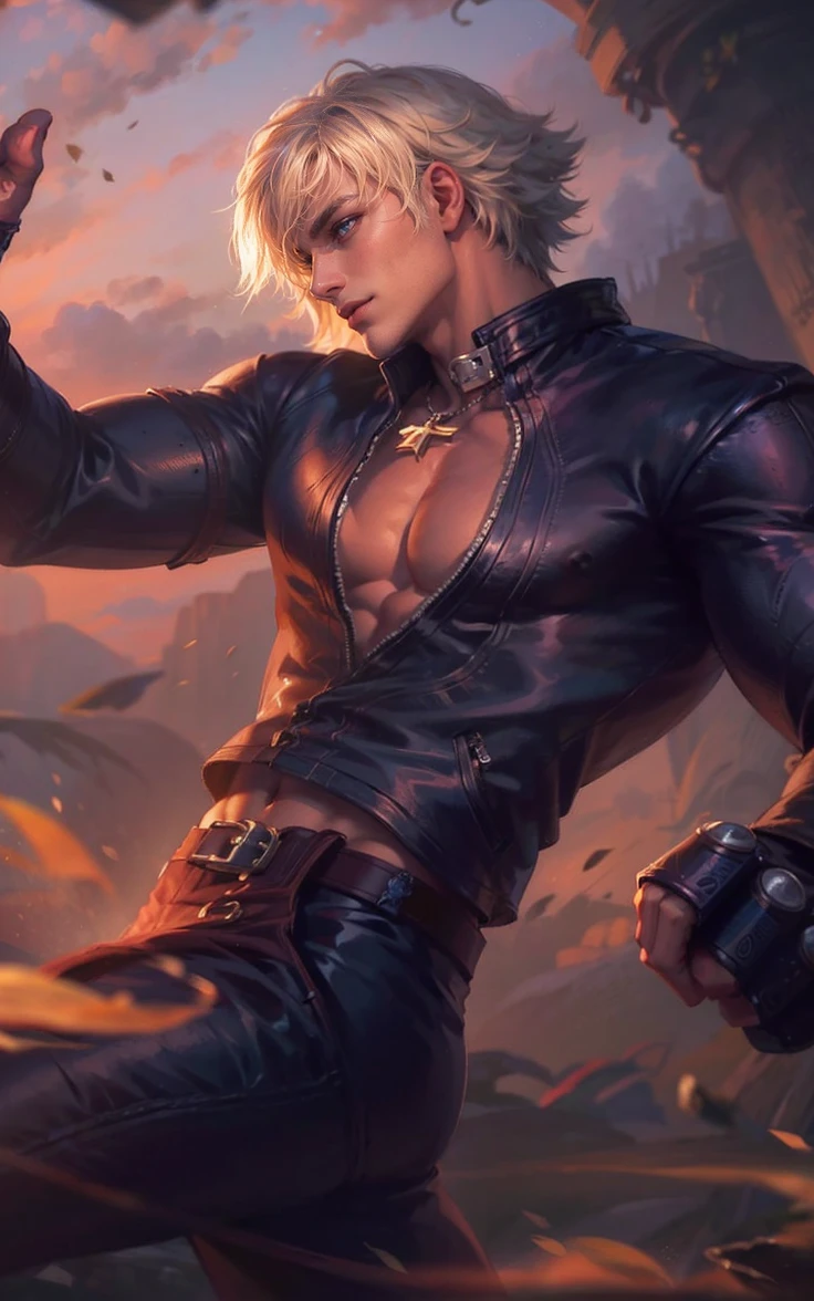 Best quality, masterpiece, detailed skin texture, detailed clothes texture, detailed face, super detail, 8k, intricate detail, 1 boy, The color doesn't change, Muscle guy, 1 guy