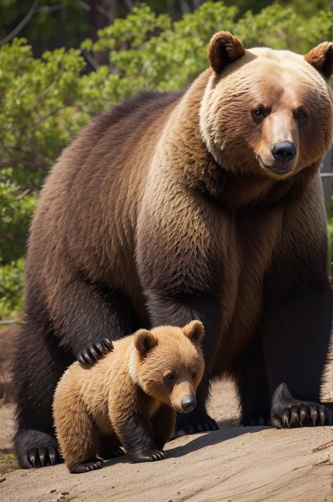 A bear breeding