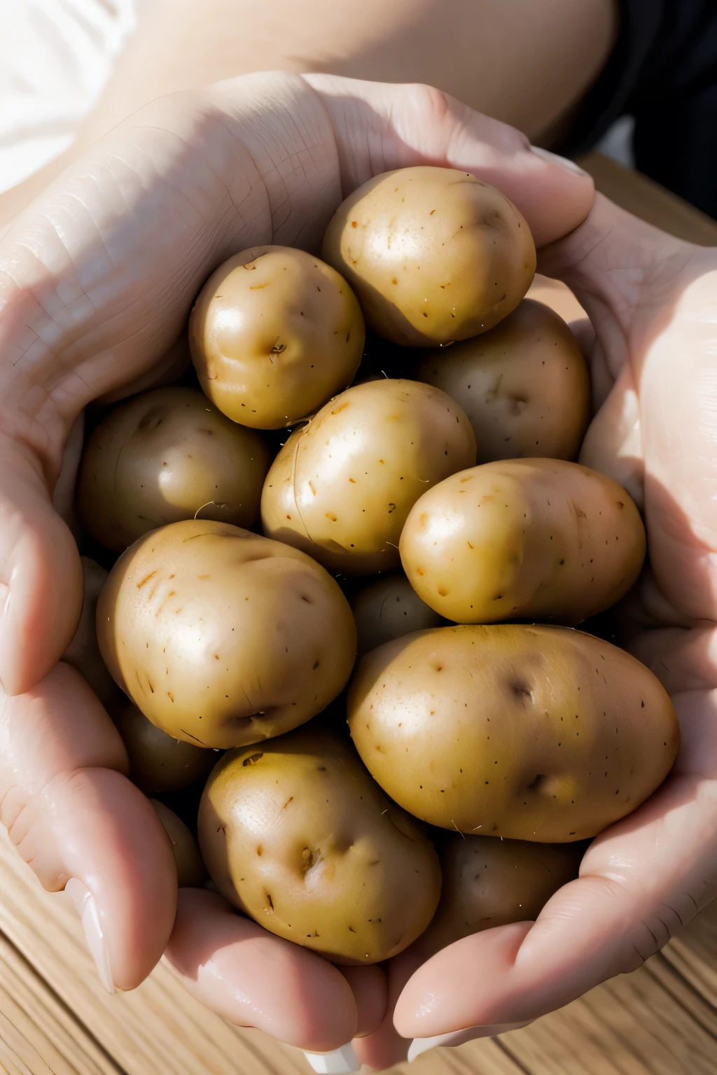 Handful of potatoes