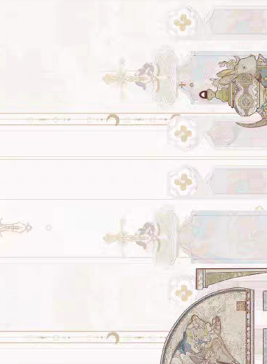 there is a painting of a group of people sitting around a table, baroque style painting backdrop, alphonse mucha background, art noveau fresco, background art nouveau, 2 5 6 x 2 5 6, 256x256, alfonse mucha detailed, anime art nouveau, ballroom background, slav epic, art nouveau wallpaper, anime art nouveau cosmic display