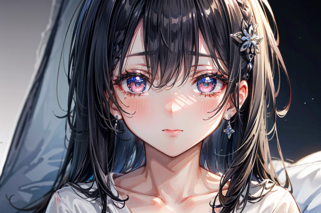 (Best quality, 8k, 32k, Masterpiece, UHD,:1.2),RAW, (((2girl))),ultra cute , natural lighting,transparent shining eyes, 20yo ,fair complexion, (ecstasy:0.8) ,(slut:0.8), (vulgarity:0.8), (fucked silly:0.8),(steam:0.8),(trembling:1.3)),((Nightgown )) , ((White backgroud)), face Closeup, Closeup face, head shot, Cleavage, shiny,French braid