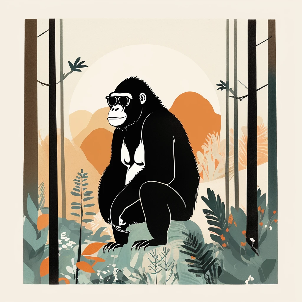 gorillaーlike , art by Sophie Roach , art by Jon Klassen , art by Michael Cho , art by Sophie Roach、sunglasses