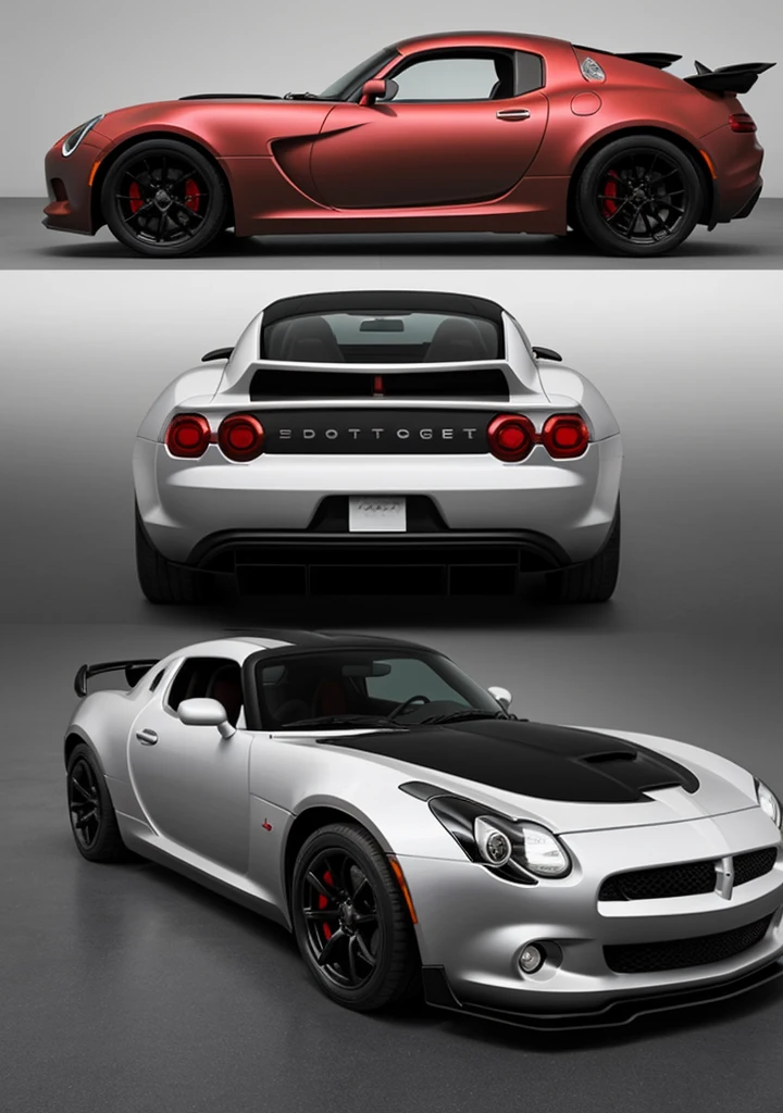 The design of this ultimate American muscle car would be a fusion of the six cars we've combined. Here's a more detailed description:

*Front:*

- The front grille and headlights are inspired by the Pontiac GTO, with a bold, aggressive design and LED lights.
- The bumper and splitter are similar to the Hennessy Resurrection Camaro, with a sleek, aerodynamic shape.

*Sides:*

- The curved body and roofline are inspired by the Pontiac Solstice and Saturn Sky, with a sleek, fastback design.
- The side vents and skirts are similar to the Dodge Viper, with a sporty, aggressive look.

*Rear:*

- The taillights and rear haunches are inspired by the Dodge Viper, with a unique, angular design.
- The rear spoiler and diffuser are similar to the Venom GT, with a sleek, aerodynamic shape.

*Interior:*

- The interior is inspired by the Venom GT, with premium materials, advanced technology, and sporty accents.
- The seats are similar to the Pontiac GTO, with bold, sporty designs and premium upholstery.

*Color:*

- The car would likely be painted in a bold, metallic color, such as silver or black, with accents of red or carbon fiber.

Overall, this car would have a unique, aggressive design that combines the best of American muscle car styling with advanced technology and luxury features.