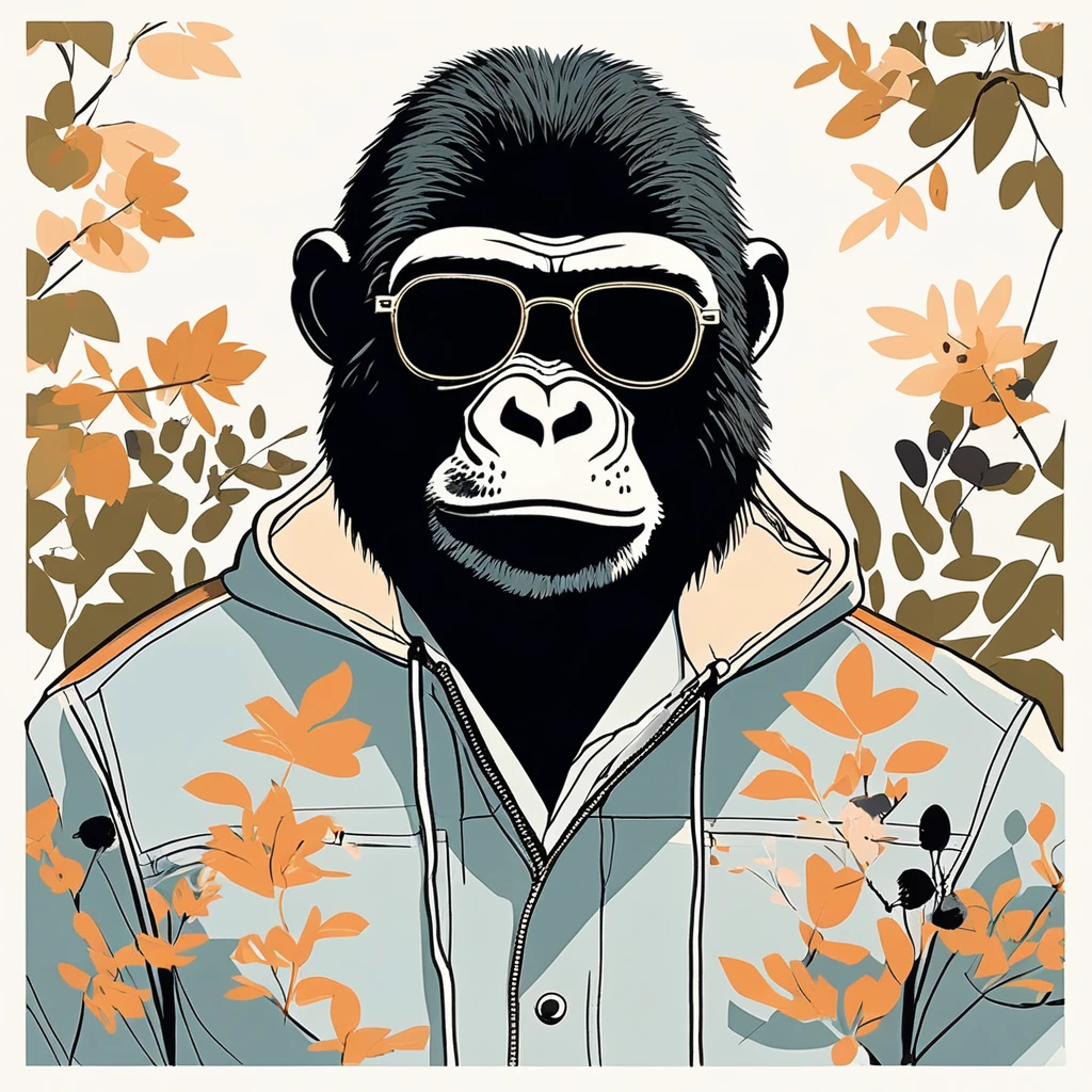 gorillaーesque , art by Sophie Roach , art by Jon Klassen , art by Michael Cho , art by Sophie Roach、sunglasses