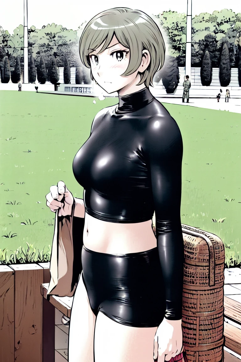 (slingshot bikini:1.2),
Blonde, (short hair:1.2),Illustration of a person、
View your viewers,, (Highest quality:1.3),One Girl, beach、Outdoor、 ground、ground、soil、blue eyeicro Bikini、(masterpiece、Highest quality)、Highest quality, Ultra-high resolution, (((masterpiece))), alone, Large breasts、One Girl, Front view、Embarrassed face、Bronze colored hair、((short hair))、Stand up straight、Cowboy Shot