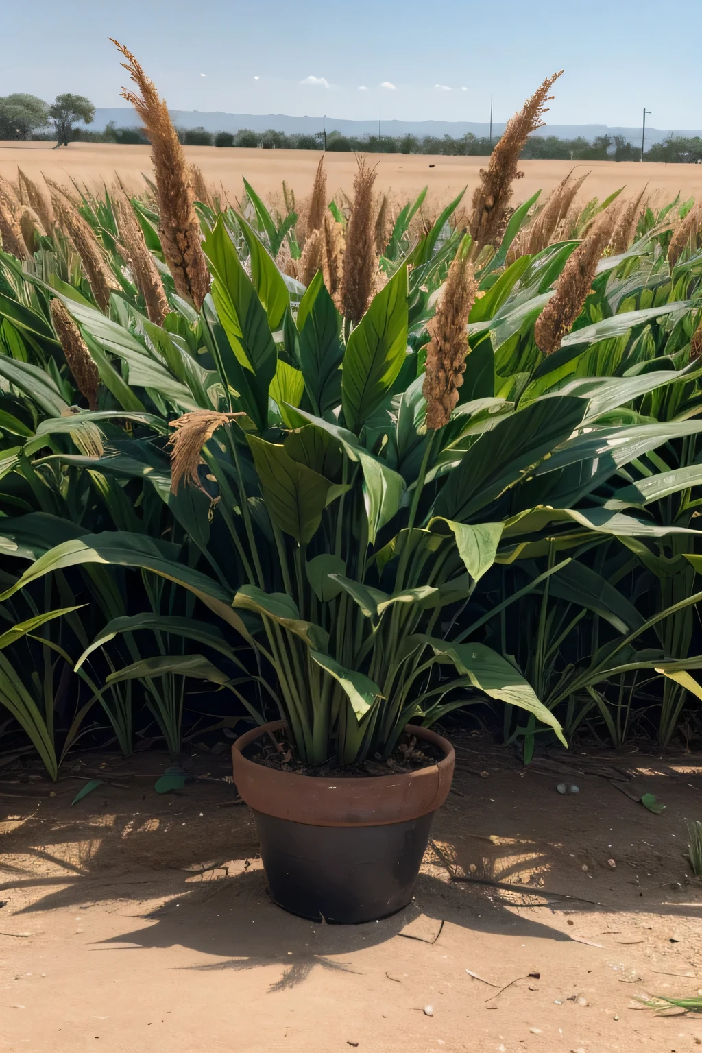 African Sorghum Plants