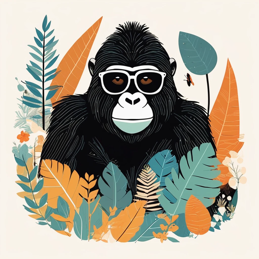 gorilla-like , sweet,art by Sophie Roach , art by Jon Klassen , art by Michael Cho , art by Sophie Roach、sunglasses,campimg