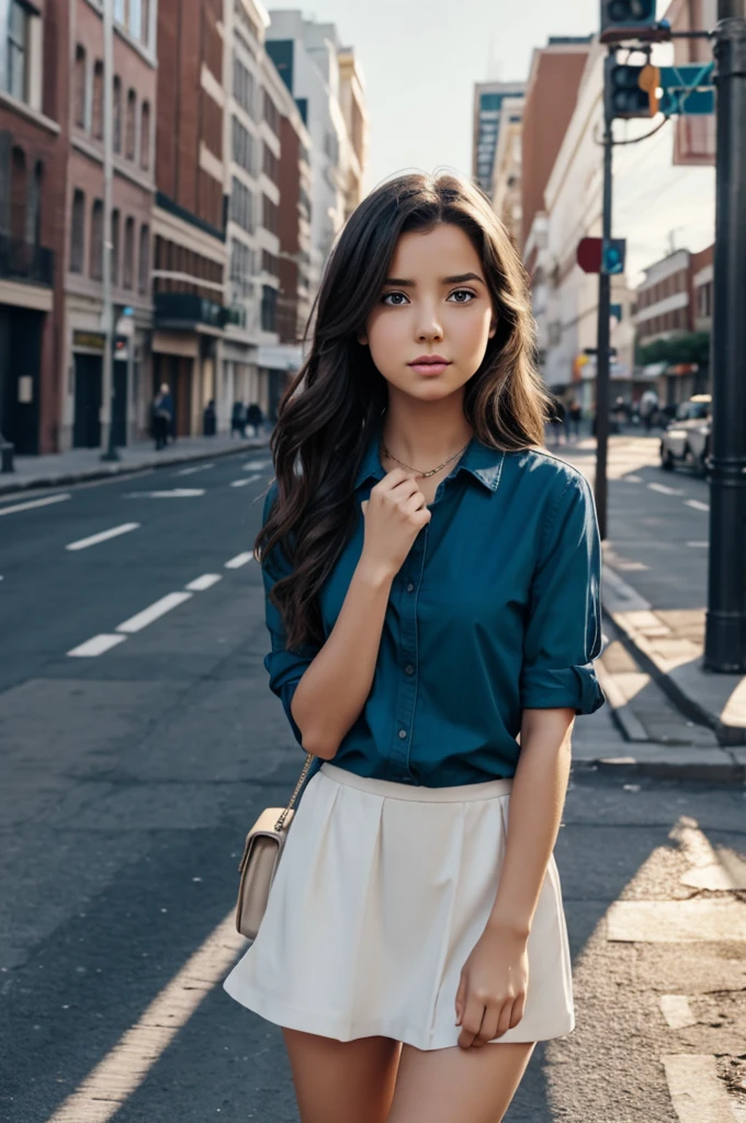 Girl away from her friends animated
