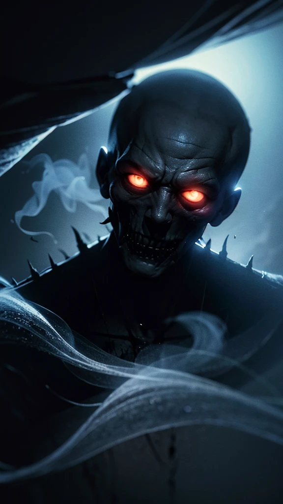 wallpaper, dark, with smoke, wue fear and terror, spectral and beyond the grave
